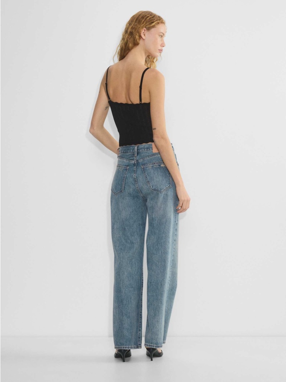 Aritzia Wilfred Black Soloist Top in Wonder Yarn Dainty Tank size XXS EUC - Picture 6 of 14